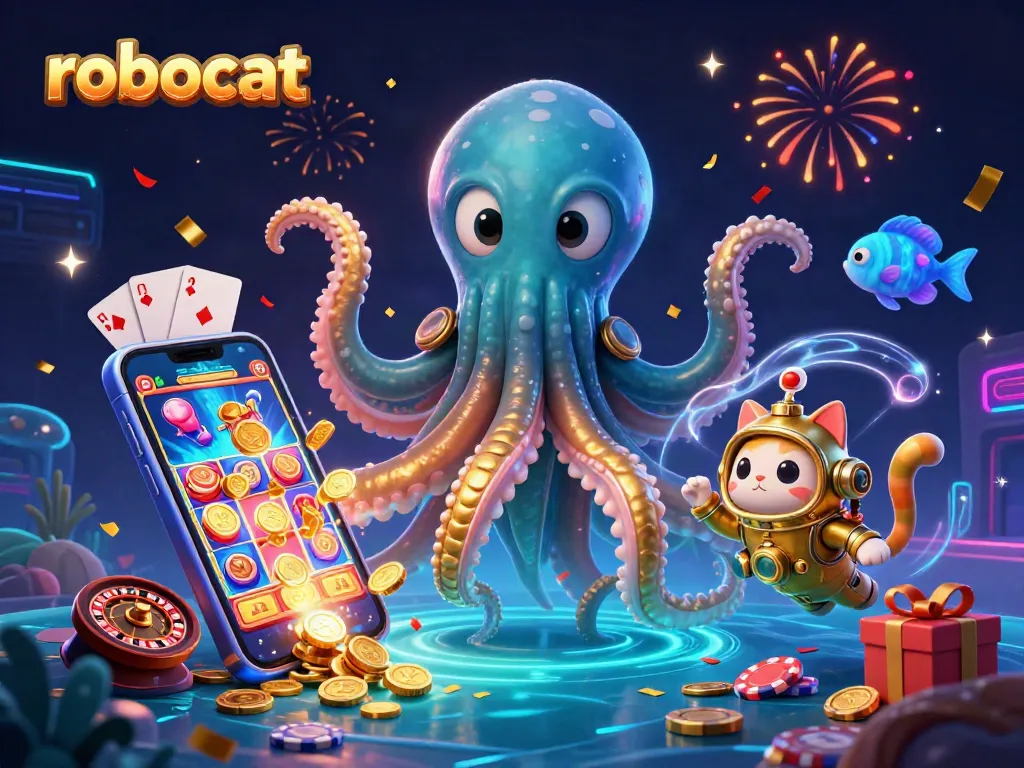 Robocat offers players a thrilling casino experience with colorful slot games and exciting rewards.